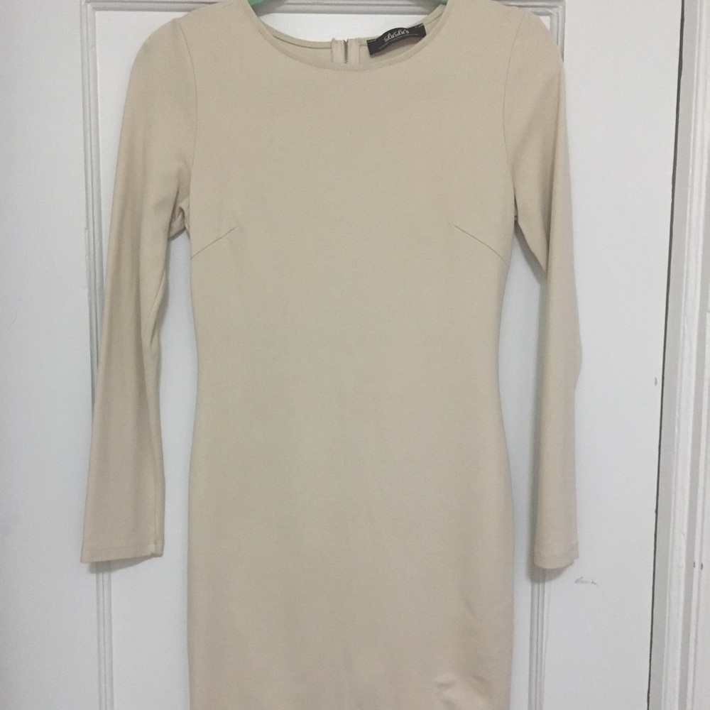 Nude LuLus midi dress.